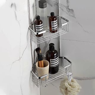 Полочка для ванной Frap F335-2 хром